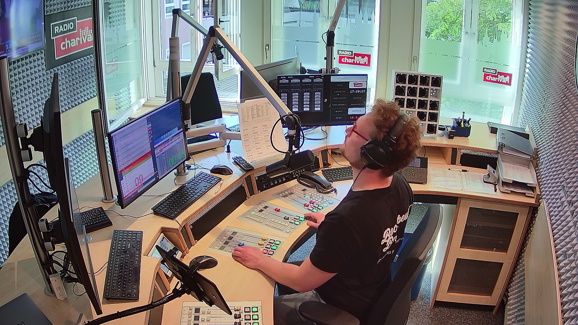 Webcam: Radio Charivari live aus dem Studio