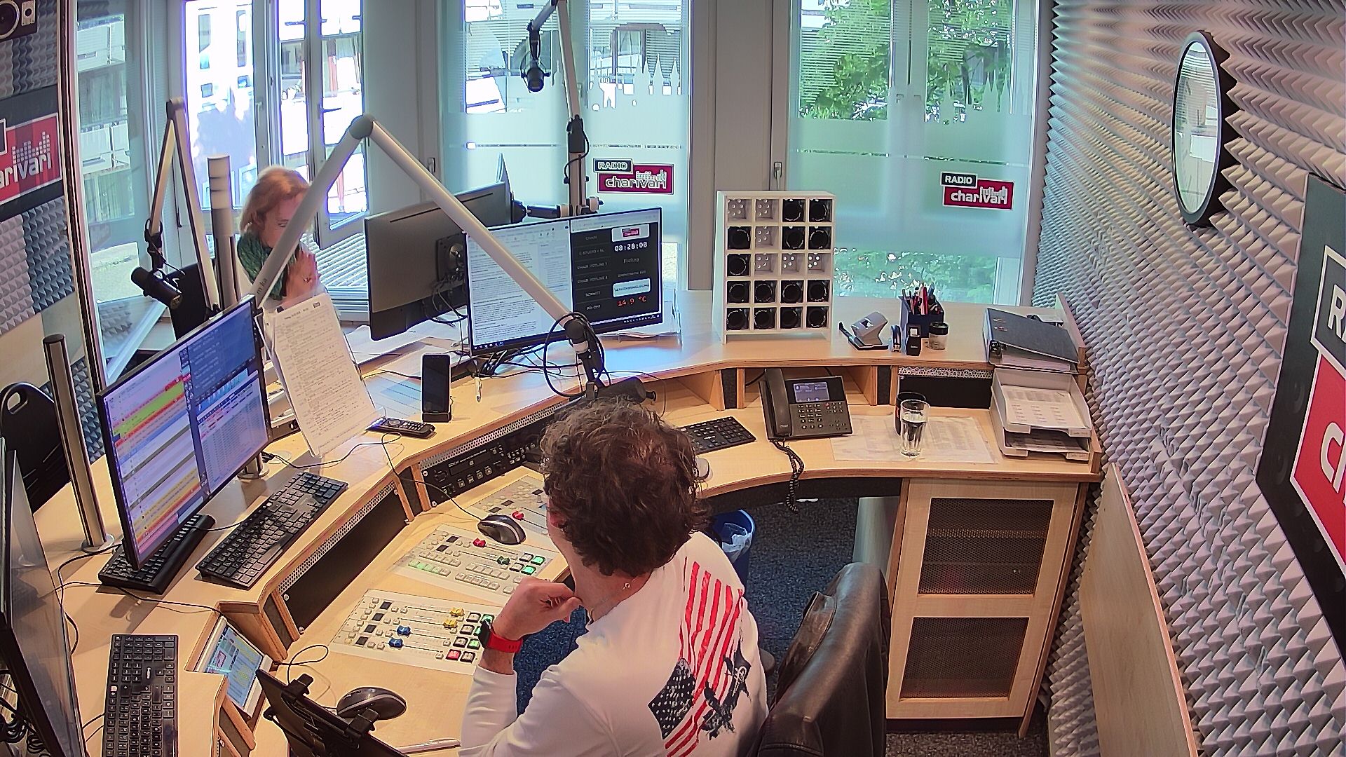 Webcam: Radio Charivari live aus dem Studio