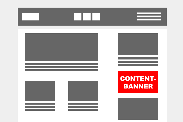 Internetwerbung: Content-Banner