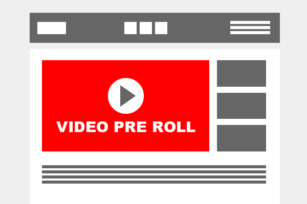 Internetwerbung: Video Pre Roll Werbung