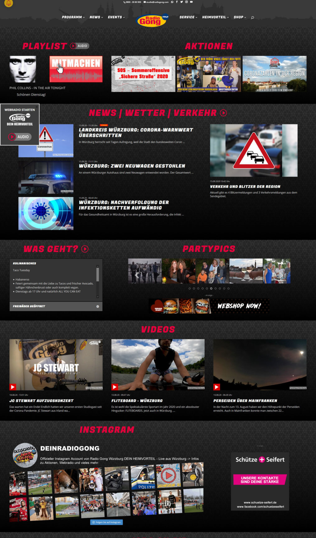 Charivari Homepage: Die Startseite